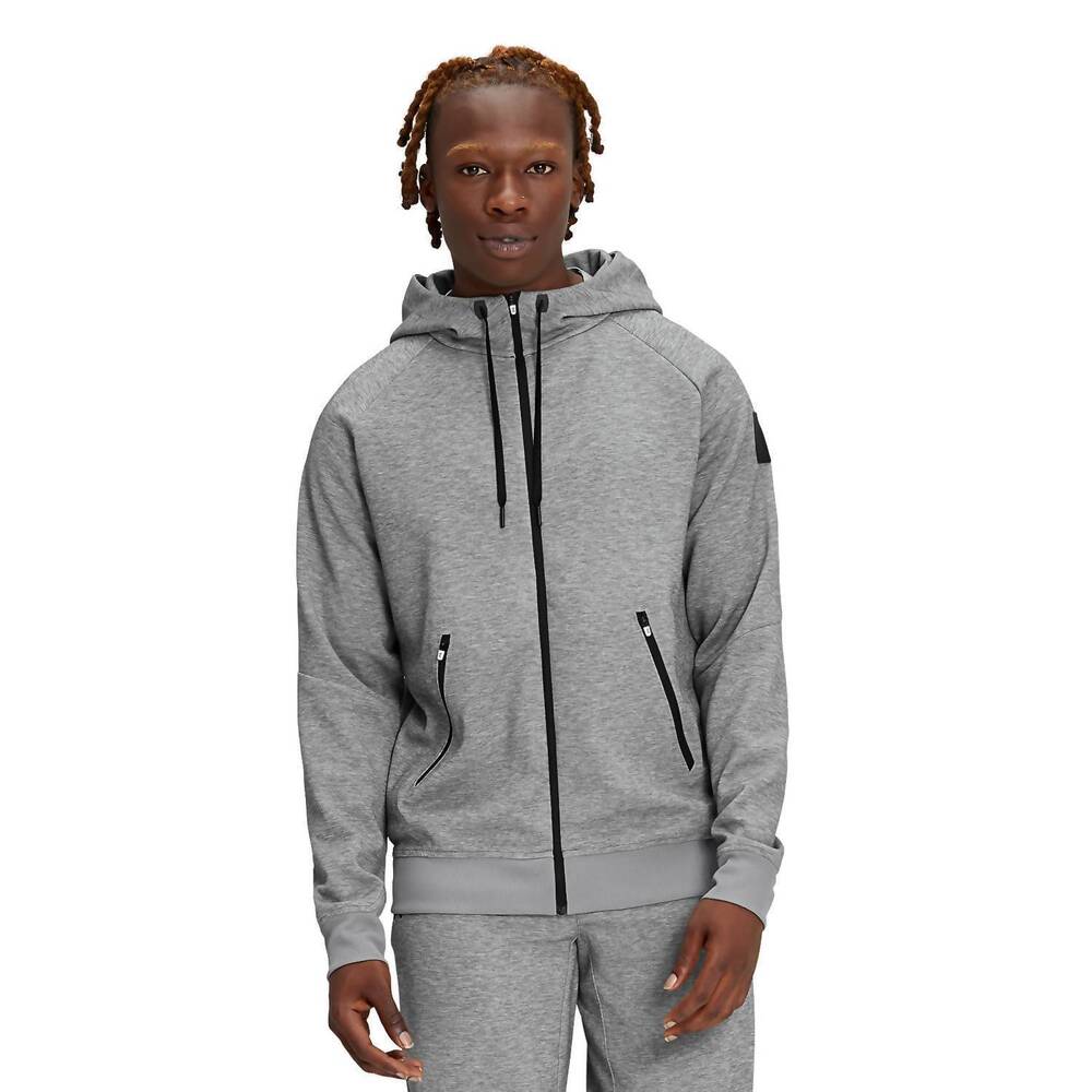 NEW ON men's zipped hoodie in grey
